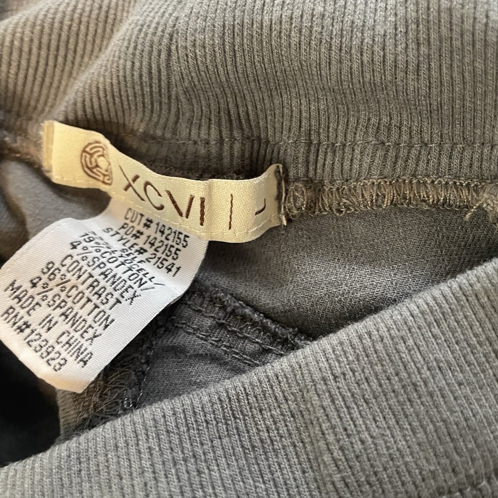XCVI Pants Womens Large Cropped Utility Boho Pull-on Gray Gorpcore Granola L - Picture 5 of 8